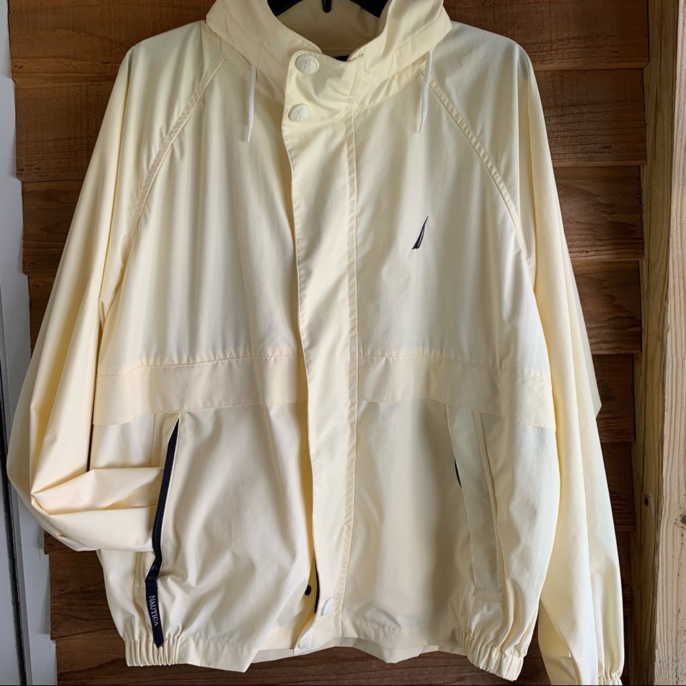 Nautica Vintage Full Zipper Hooded Windbreaker Jacket